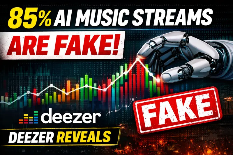 Deezer Exposes AI Streaming Fraud: 85% Streams Fake